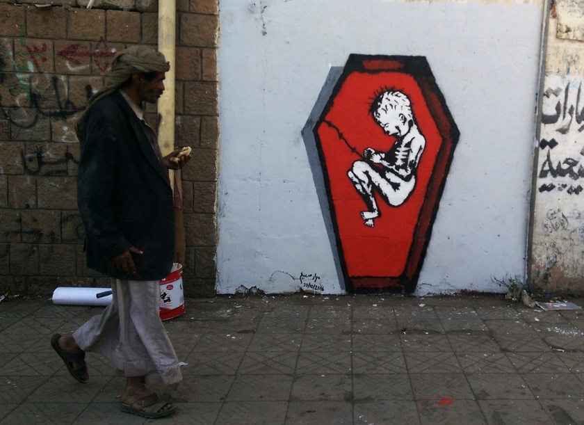 Death by hunger and disease